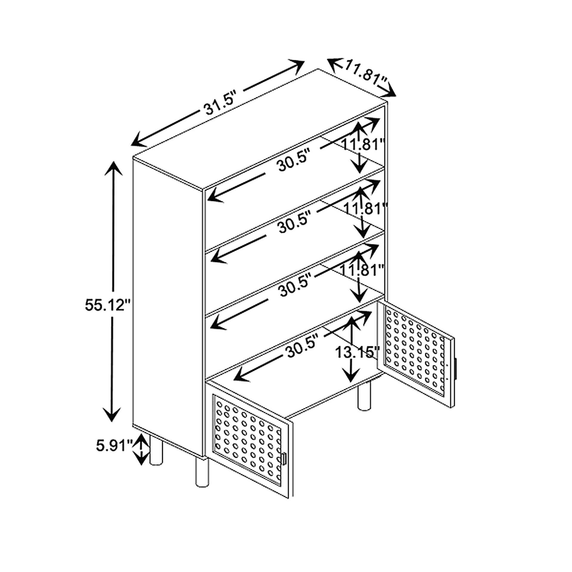 Briargrove Natural Bookcase - Image 11