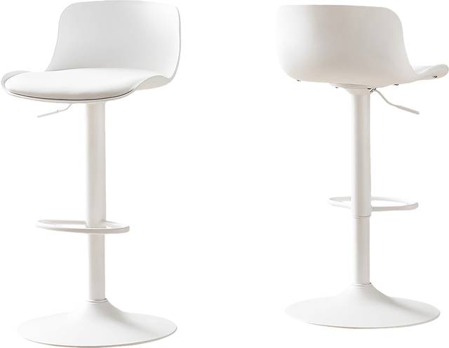 Briarknoll White Swivel Barstool, Set of 2 - Thumbnail - Image 1