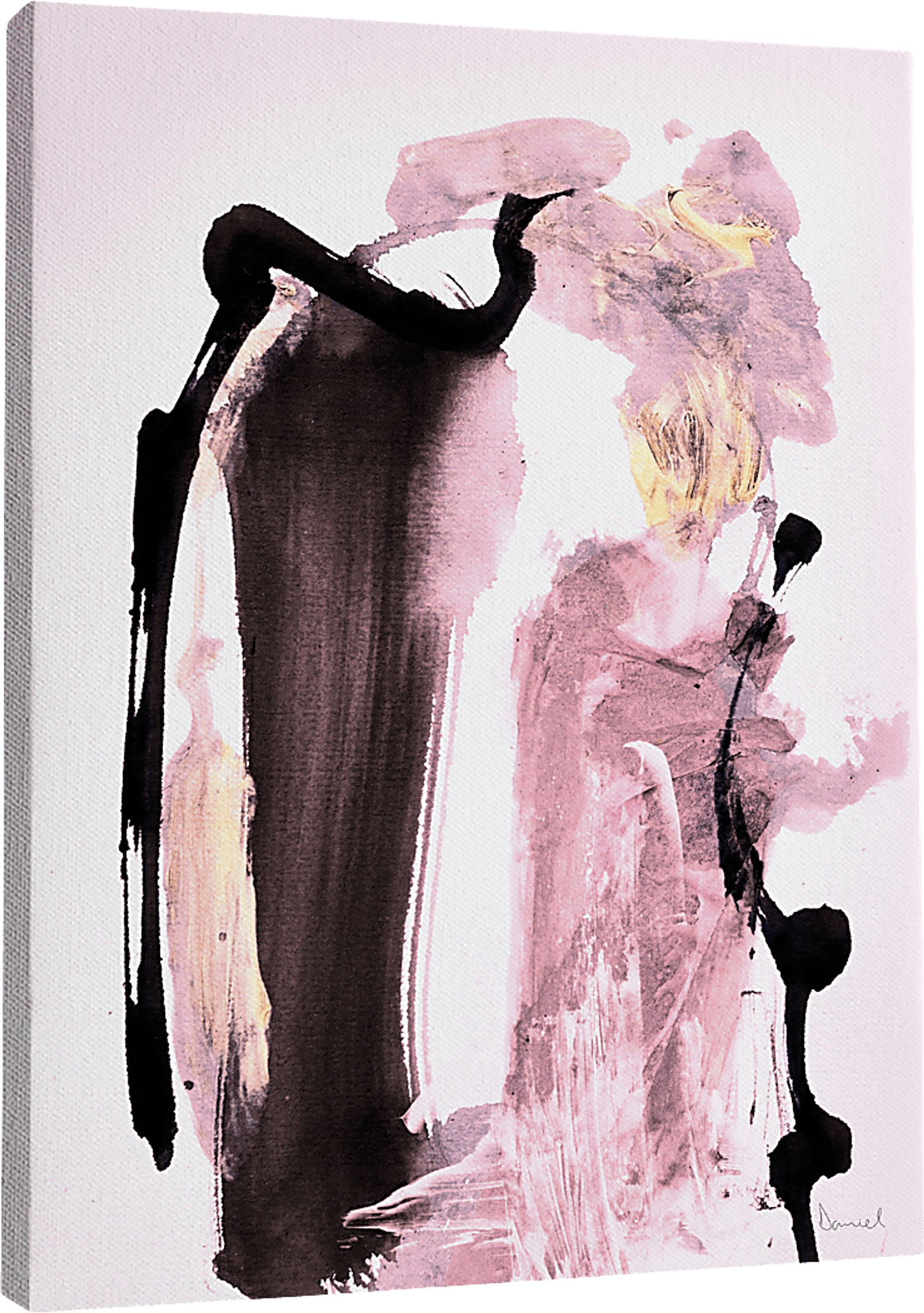 Briawood Pink Canvas Wall Art - Image 1