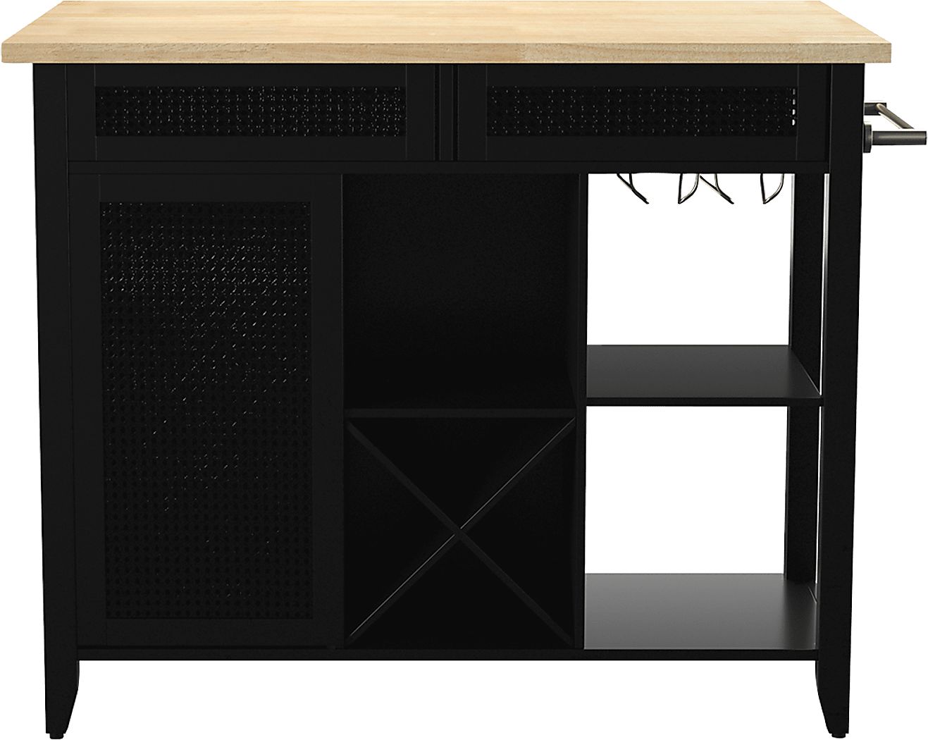 Brickellen Natural Kitchen Cart - Thumbnail 2