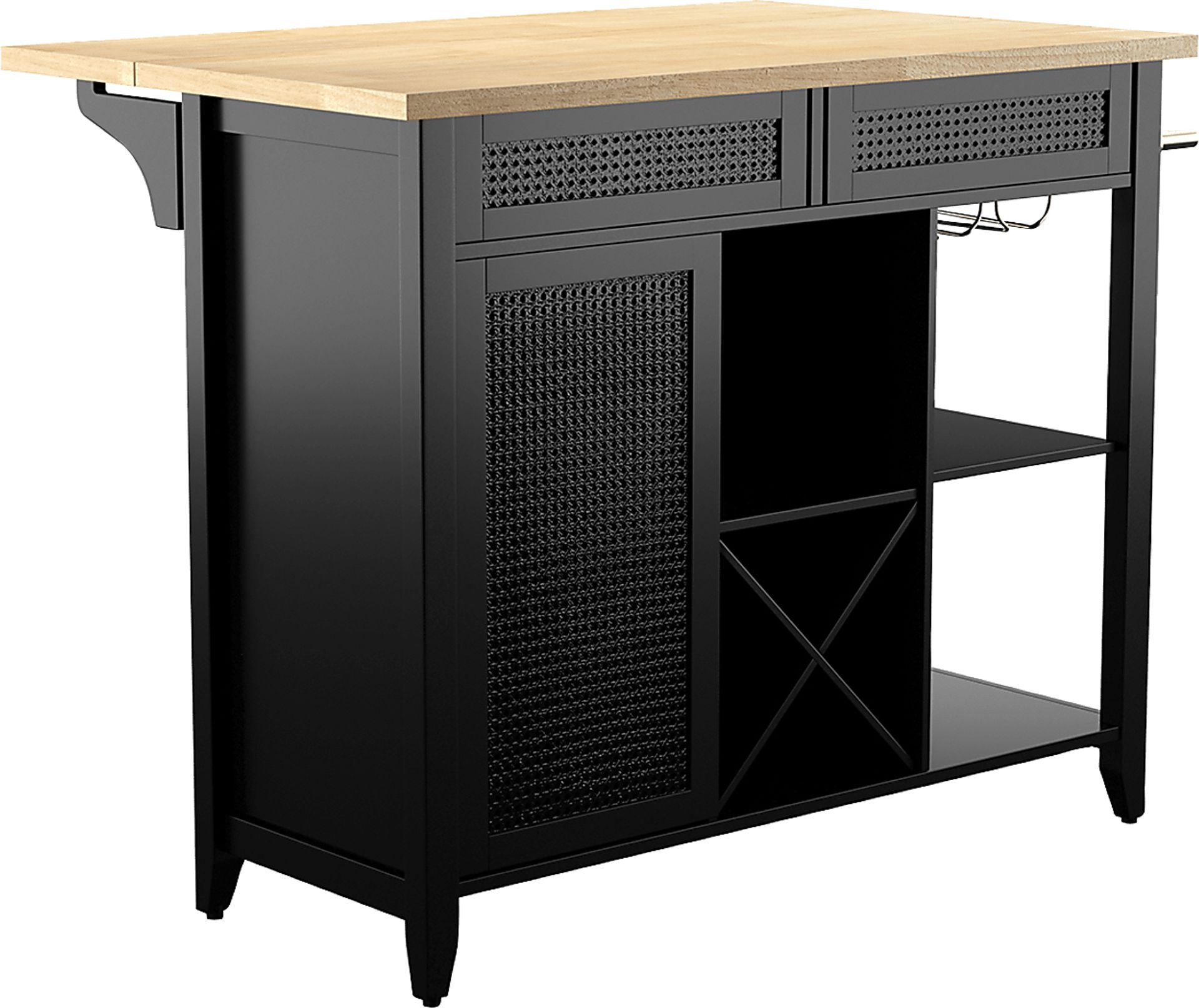 Brickellen Natural Kitchen Cart - Image 1