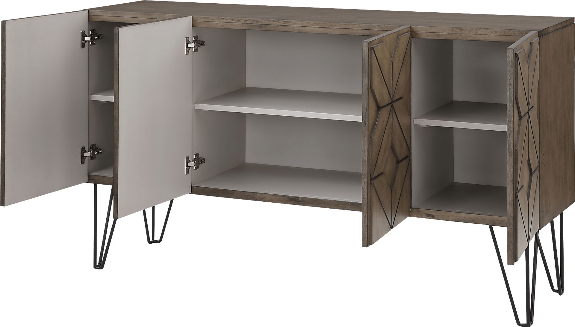 Bricksome Brown Credenza - Image 3