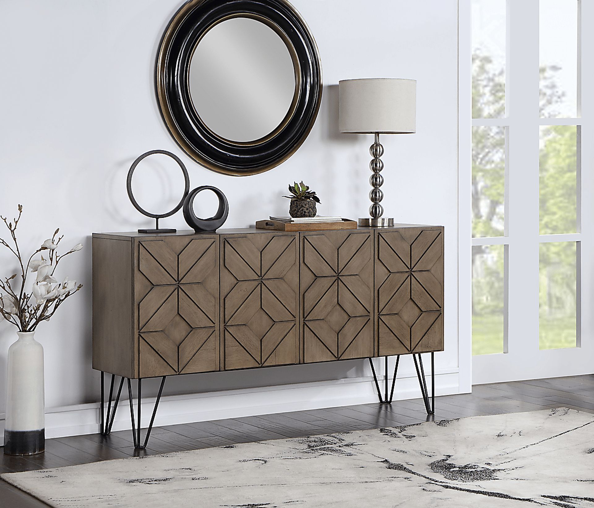 Bricksome Brown Credenza - Image 5