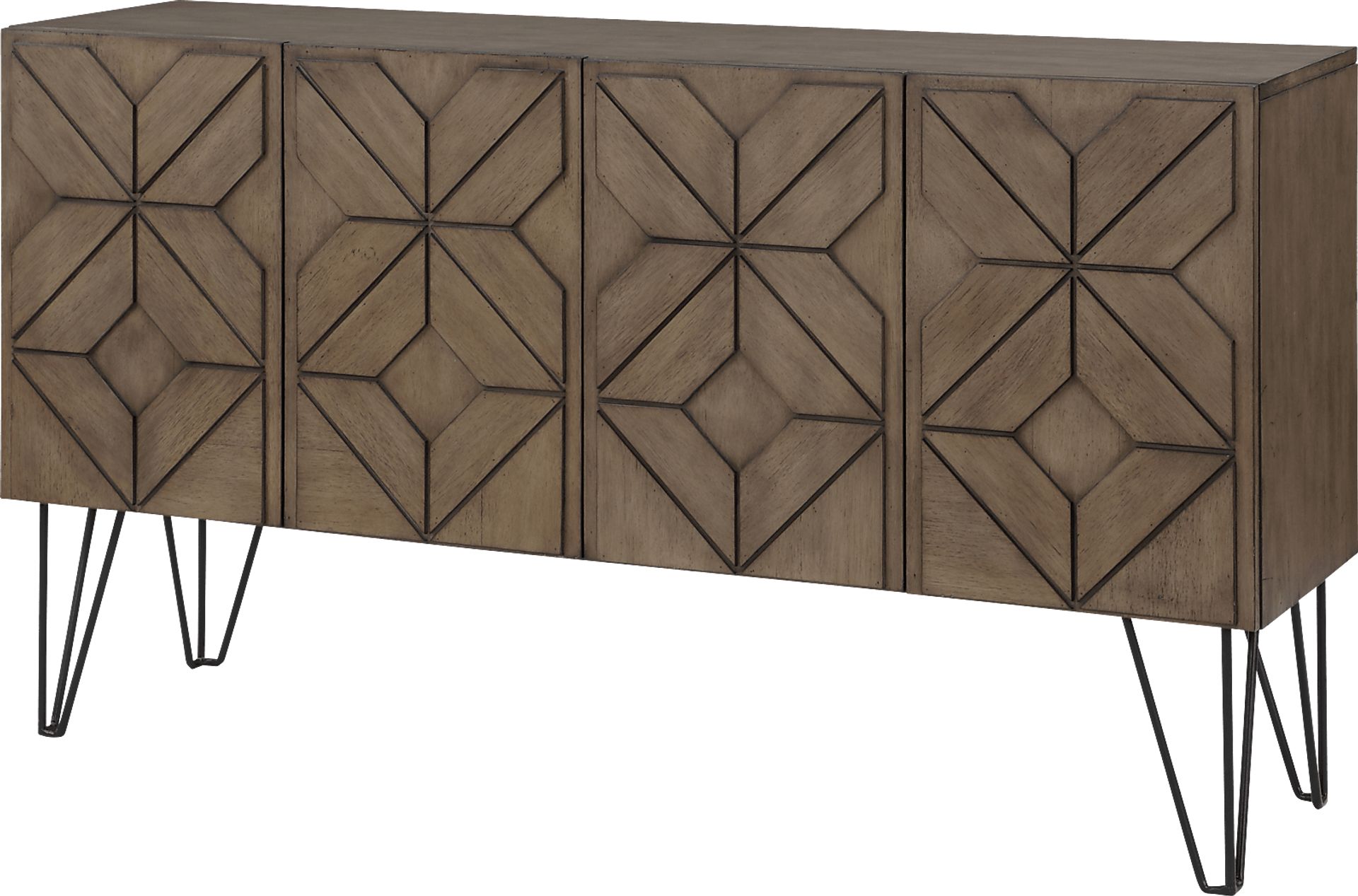 Bricksome Brown Credenza - Image 1