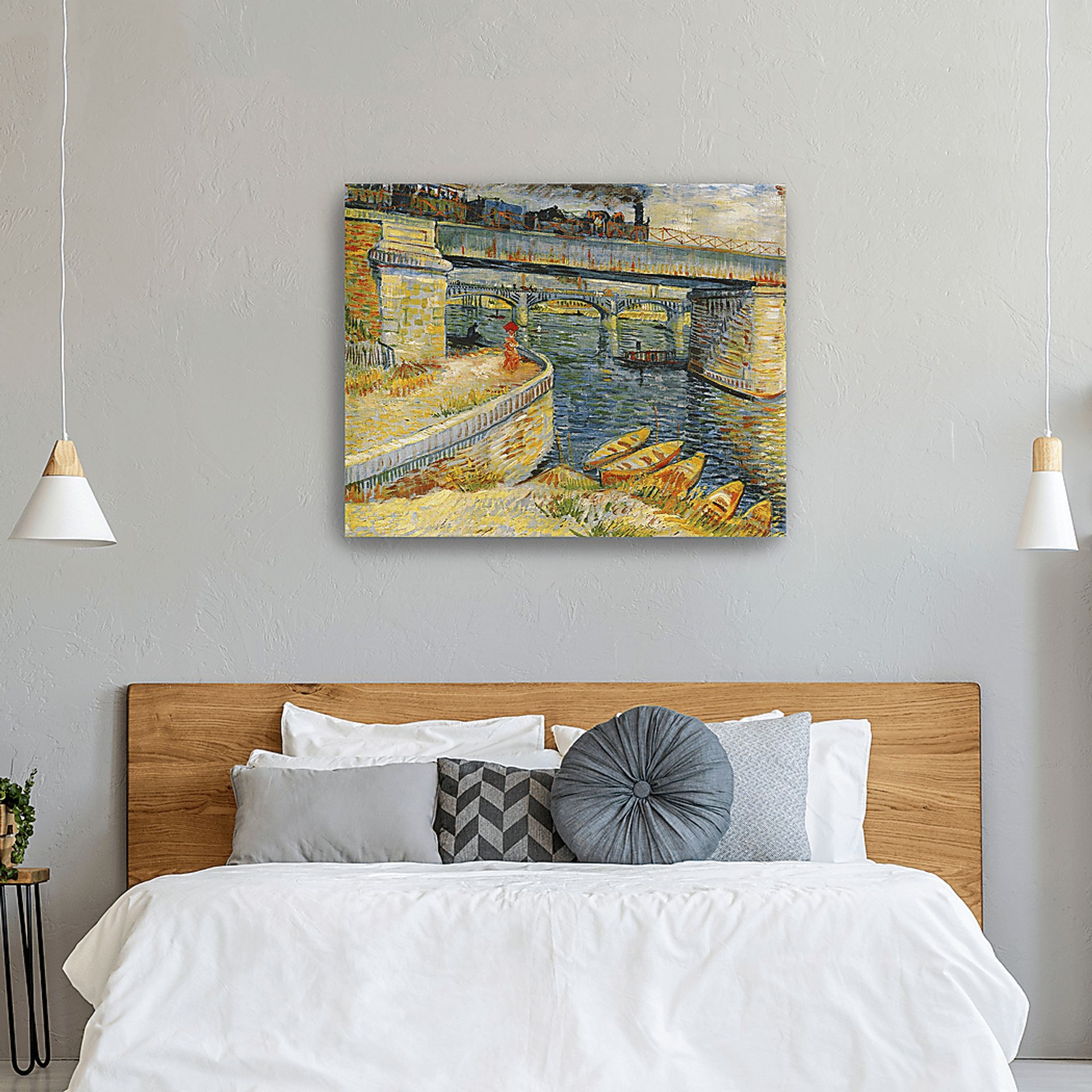 Bridge Across Asnieres Multi Artwork - Image 2