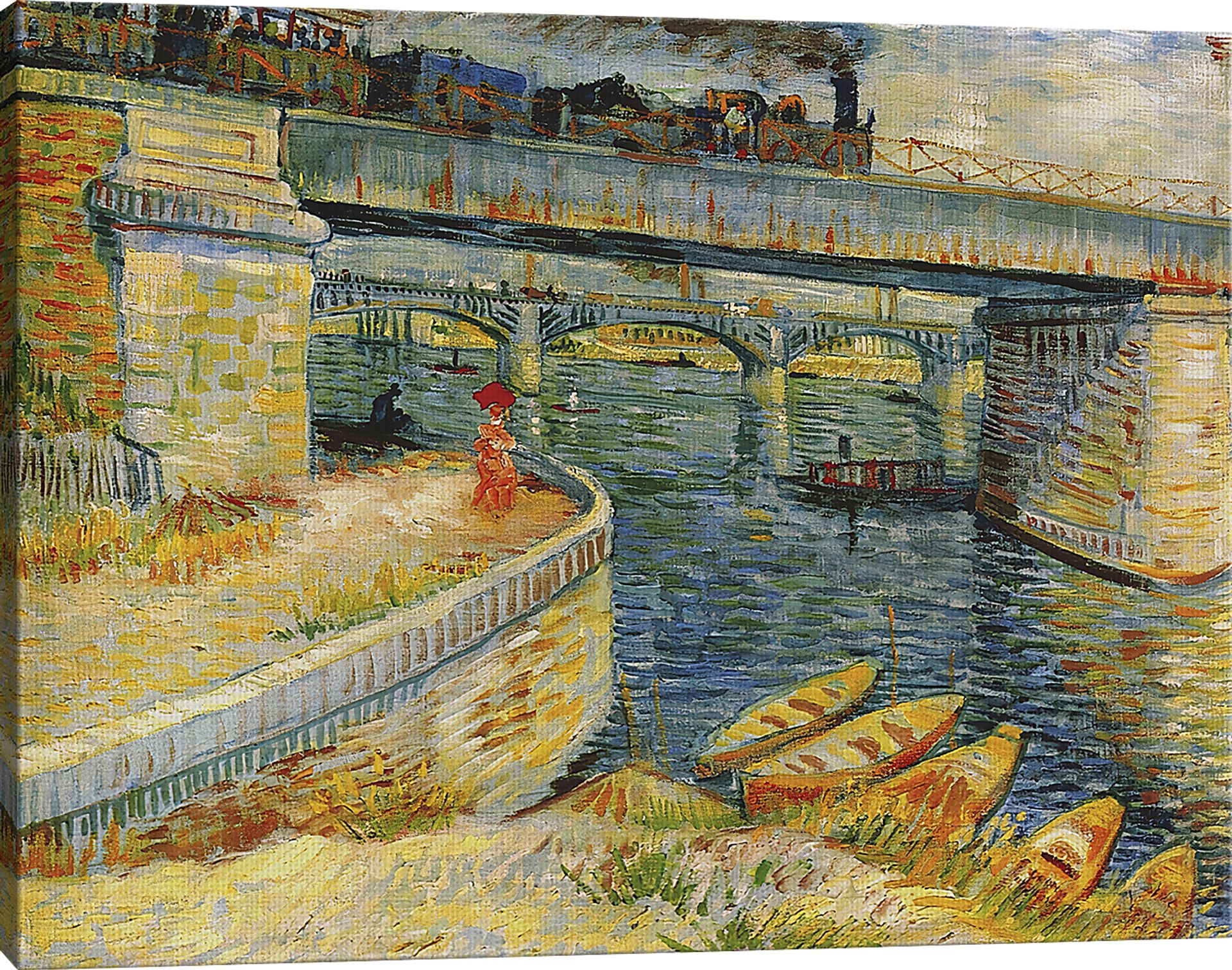 Bridge Across Asnieres Multi Artwork - Image 3