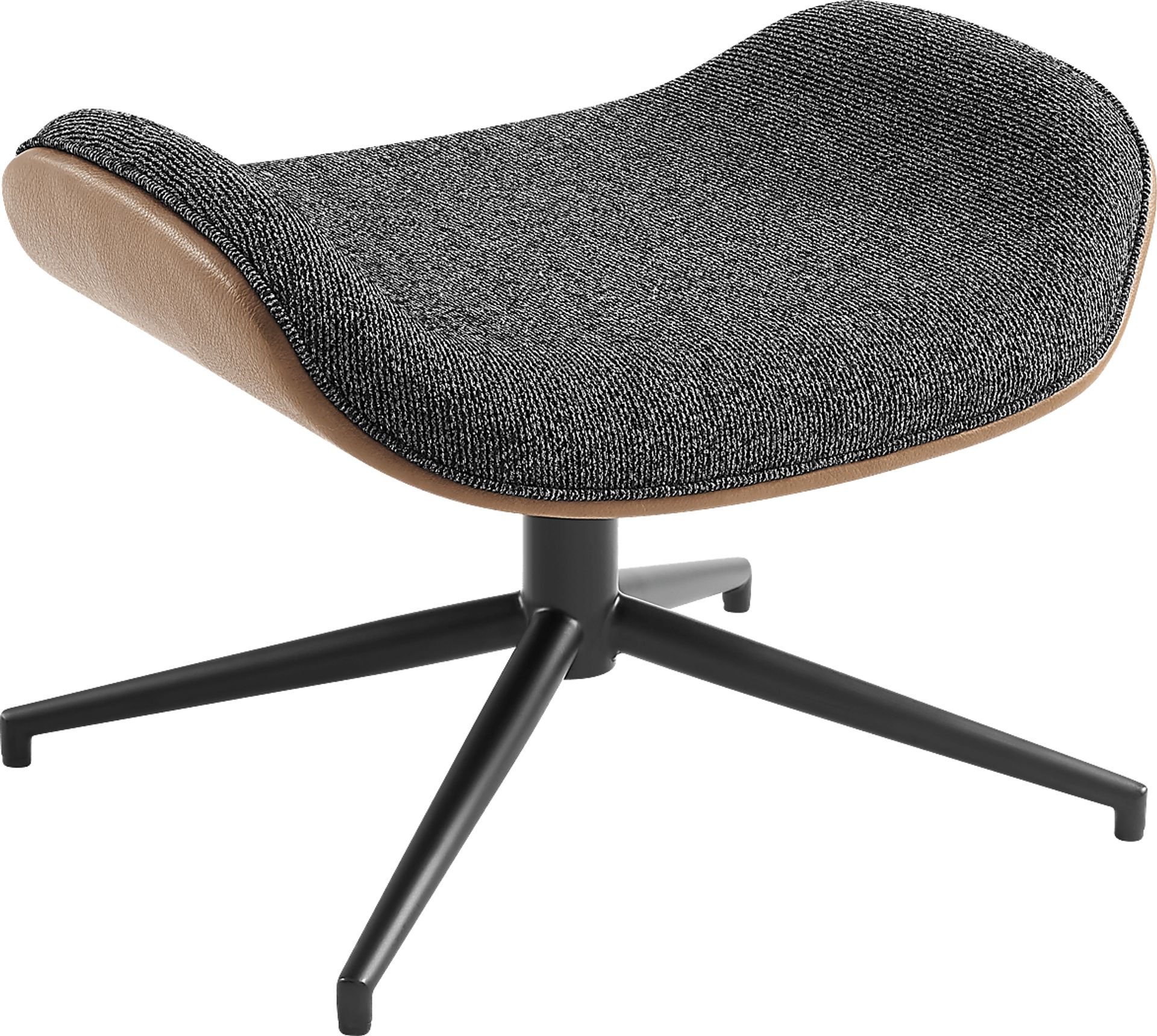 Bridgemart Black and Brown Ottoman - Image 2