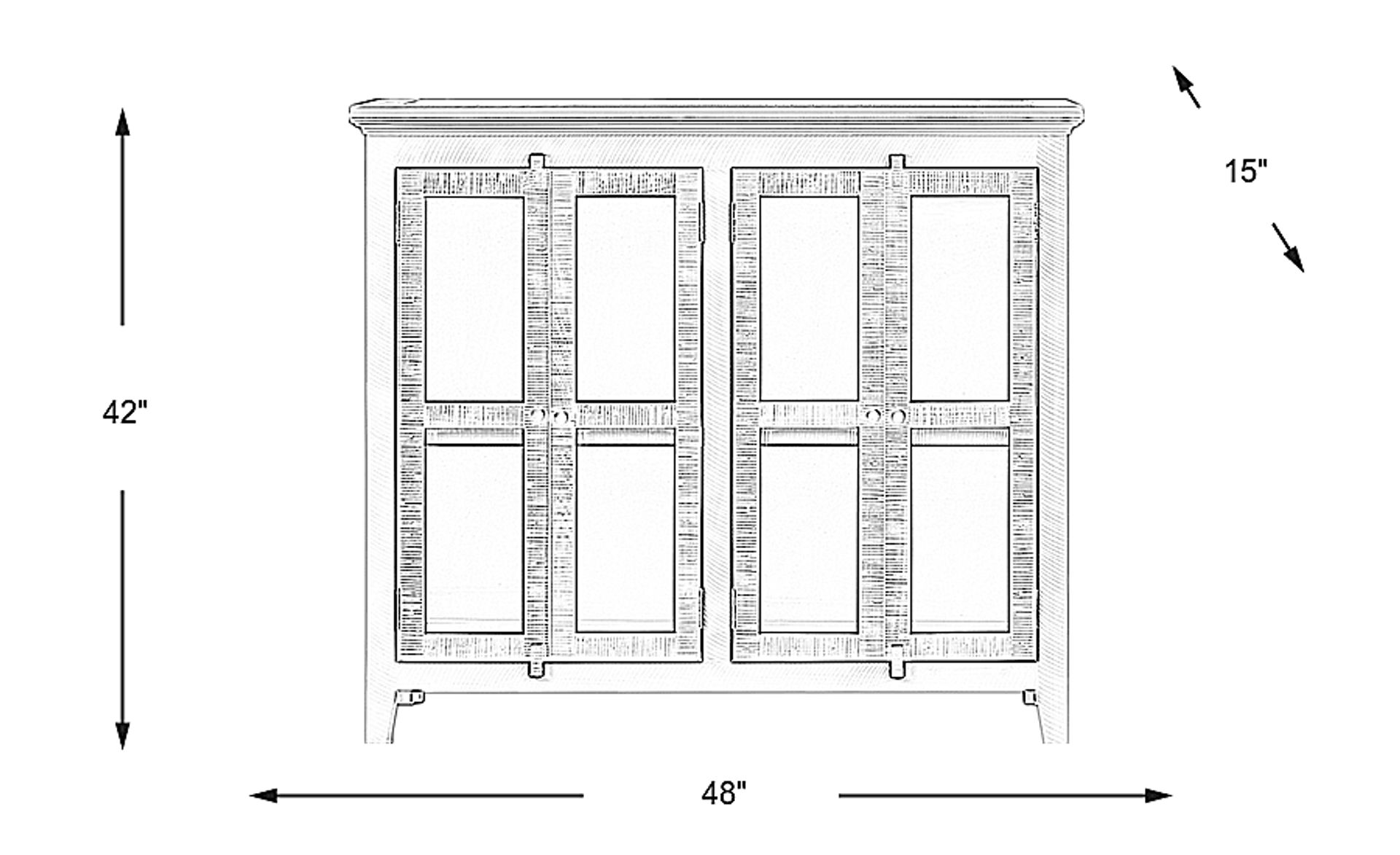 Dimension Image. Please refer to the Dimension Tab on this page for dimension details.