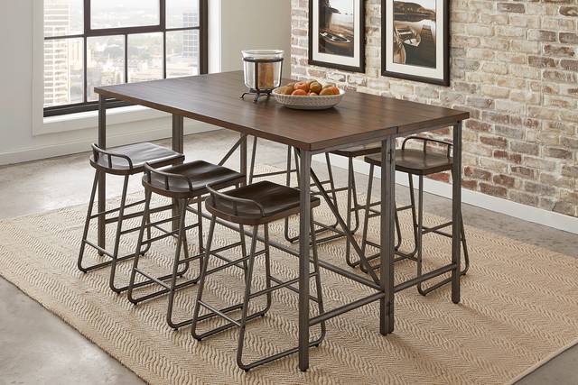 Bridgetown Brown Counter Height Dining Table - Thumbnail - Image 2