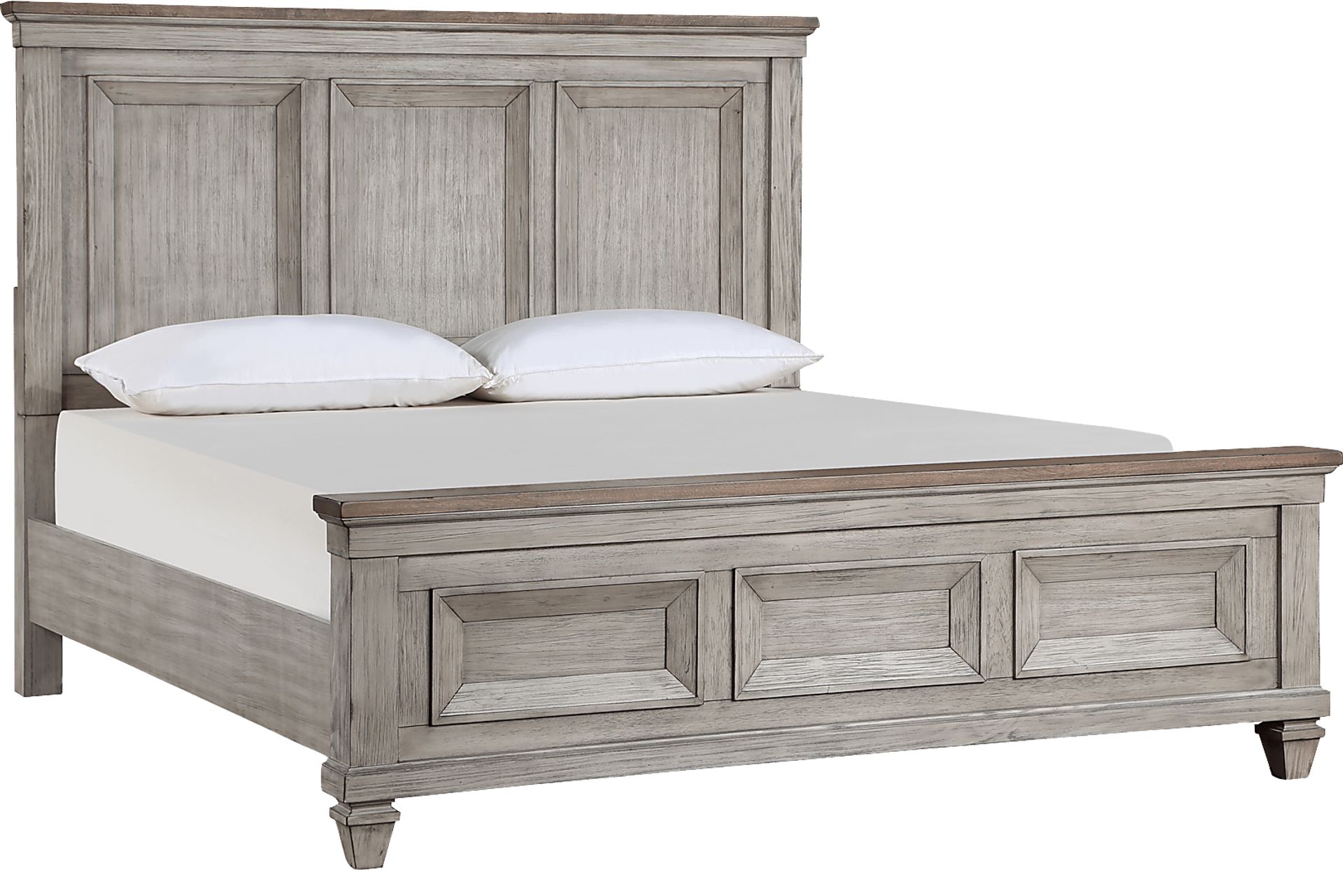 Bridgewood Cream 5 Pc King Panel Bedroom - Image 2