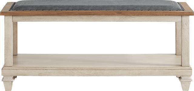 Bridgewood Cream Bench - Thumbnail - Image 2