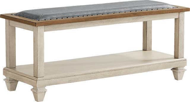 Bridgewood Cream Bench - Thumbnail - Image 1