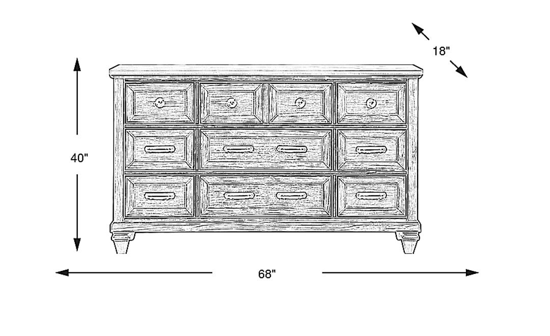 Bridgewood Cream Dresser