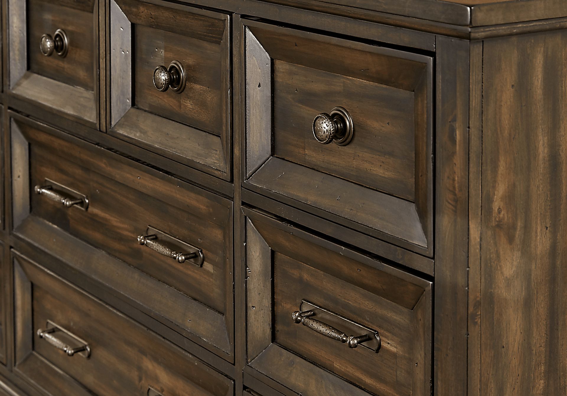 Bridgewood Walnut 5 Pc King Panel Bedroom - Image 4