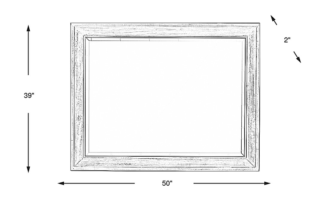 Bridgewood Walnut Mirror