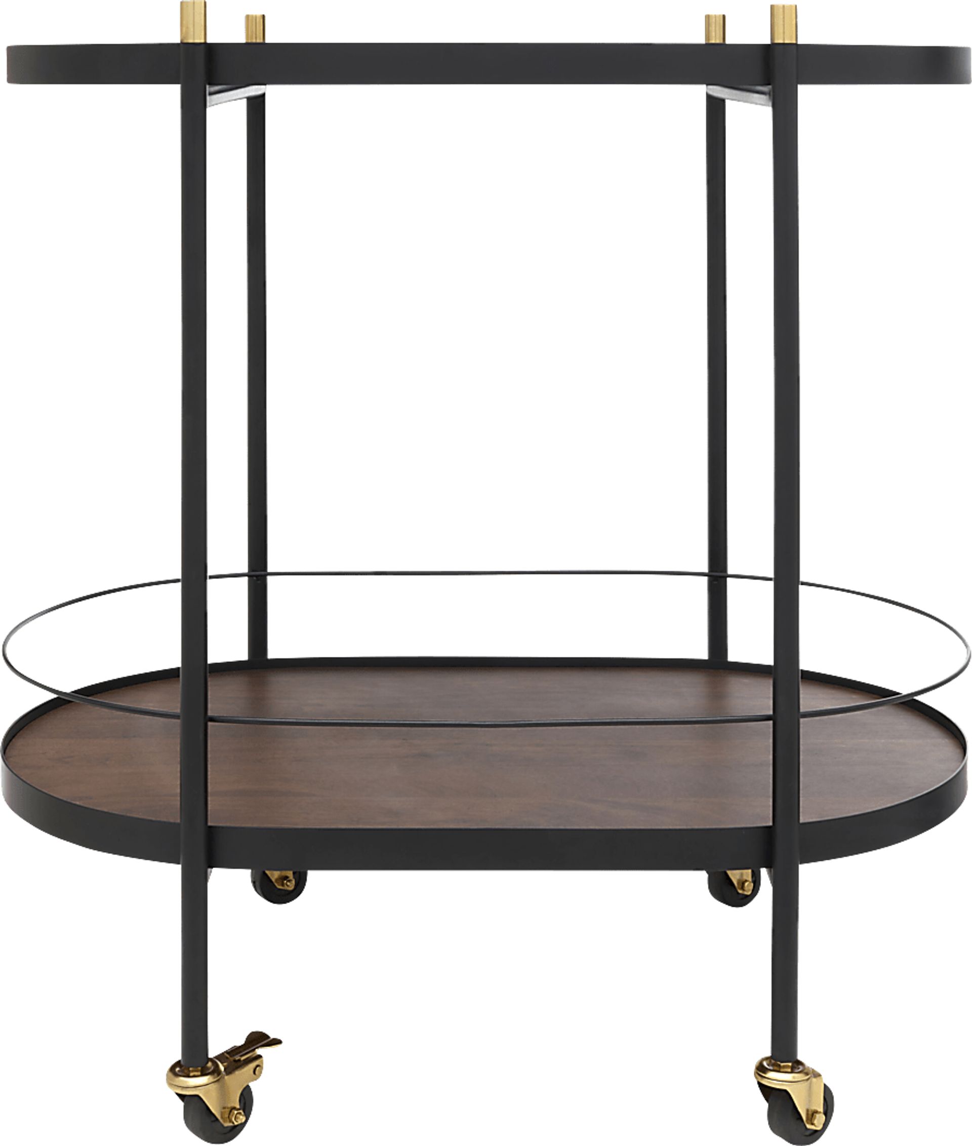Briesco Black Bar Cart - Image 2
