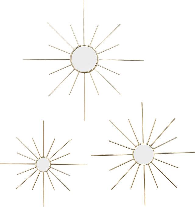 Bright Starlight Gold Mirrors Set of 3 - Thumbnail - Image 1