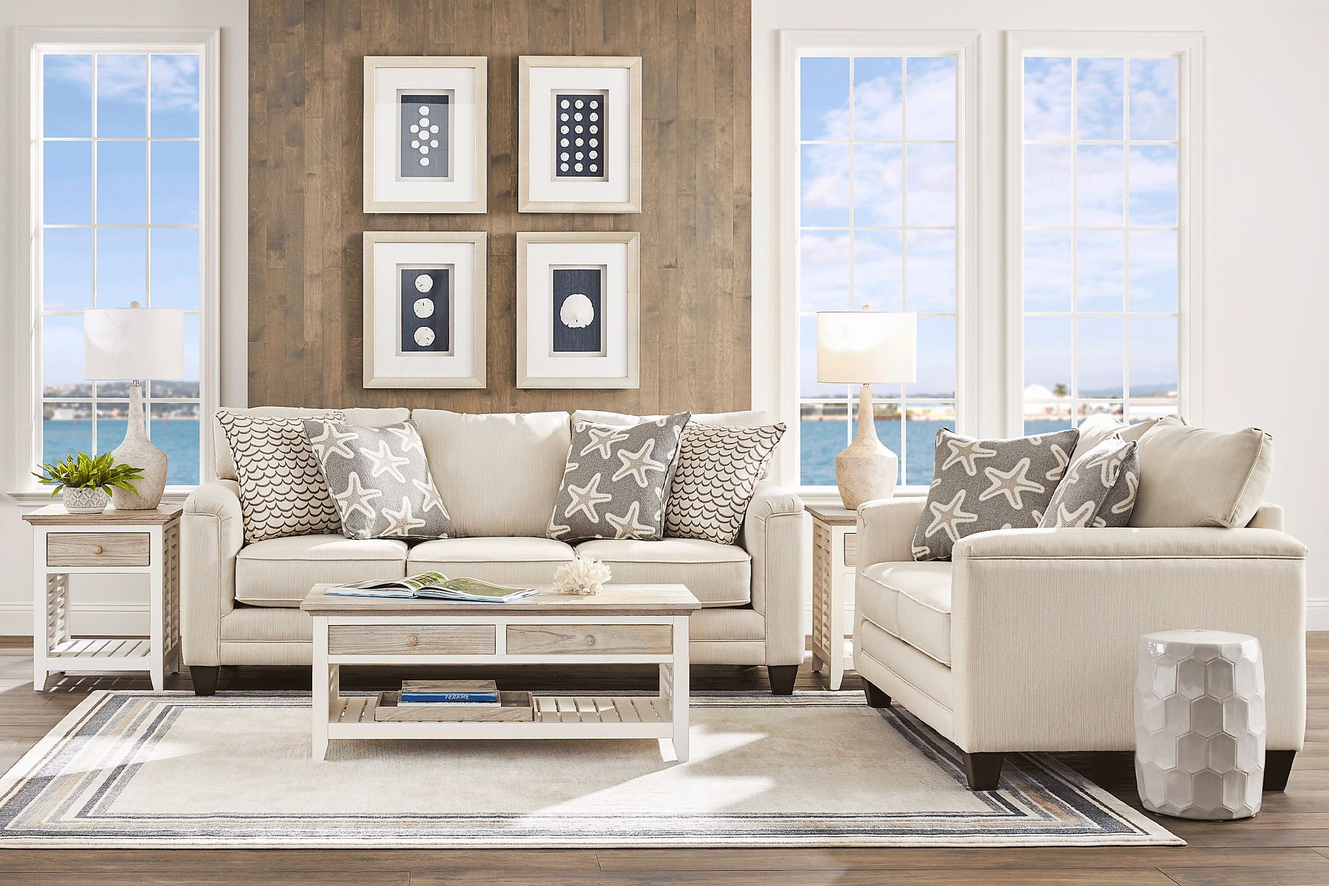 Brightwater Beige Loveseat - Image 2