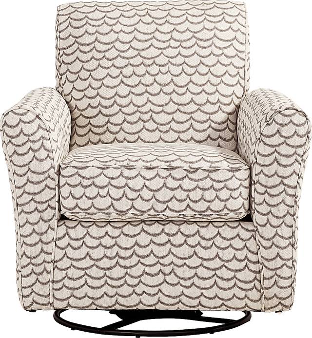Brightwater Gray Swivel Rocker Chair - Thumbnail - Image 2
