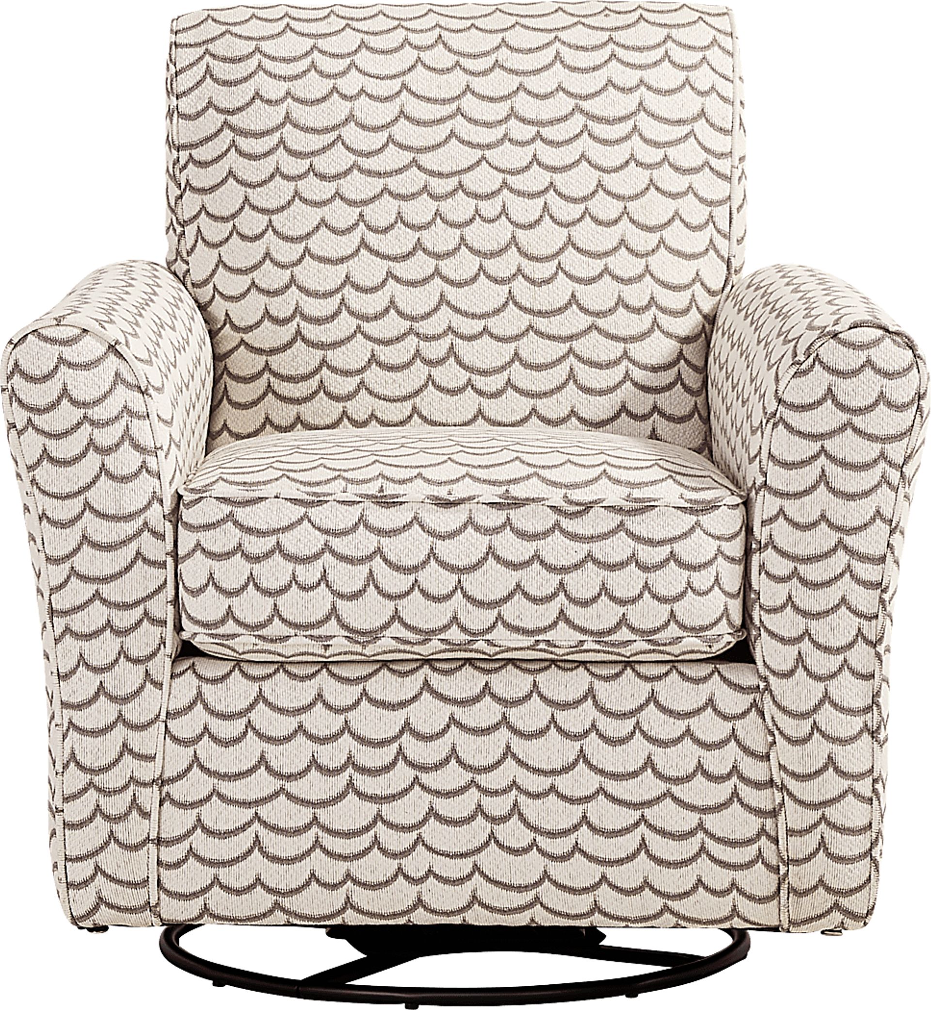 Brightwater Gray Swivel Rocker Chair - Image 2