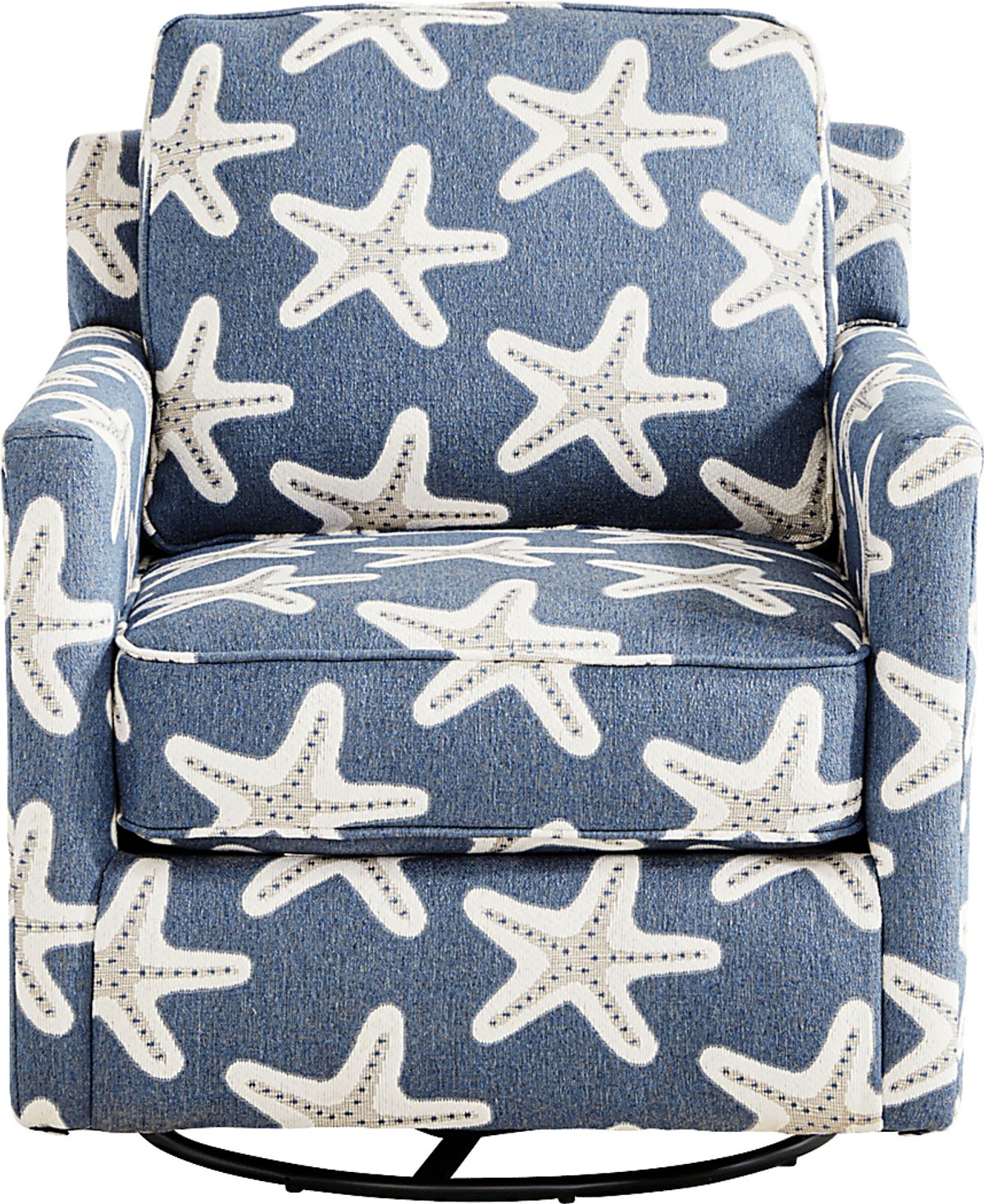 Brightwater Marine Blue Woven Rocker,Swivel Accent Chair | Rooms to Go