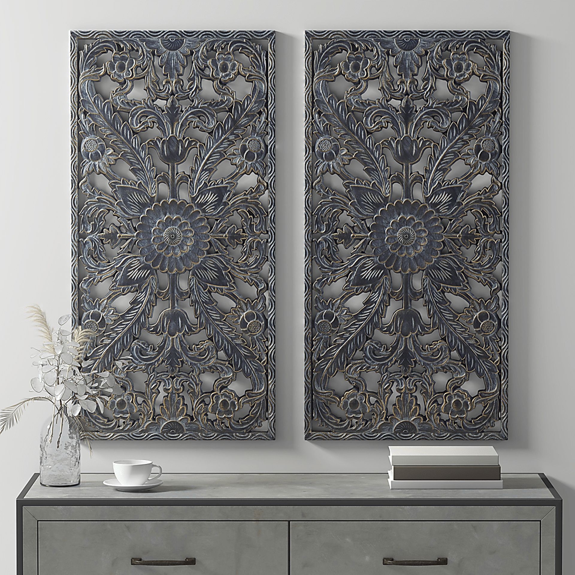 Brightway Blue Wall Decor, Set of 2 - Image 2