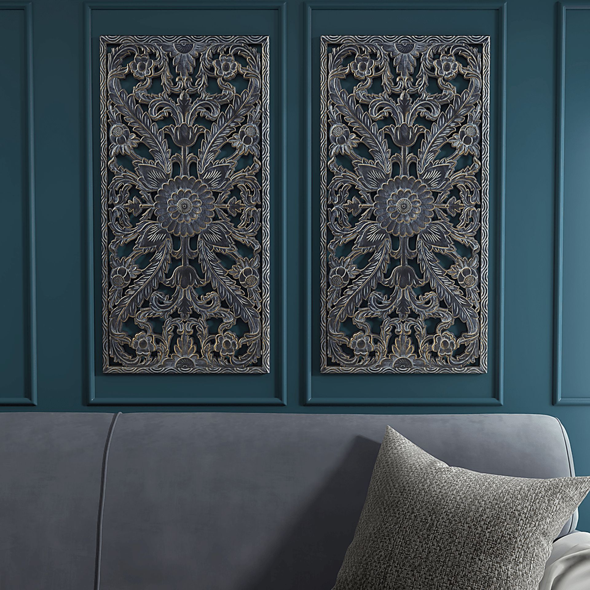 Brightway Blue Wall Decor, Set of 2 - Image 3