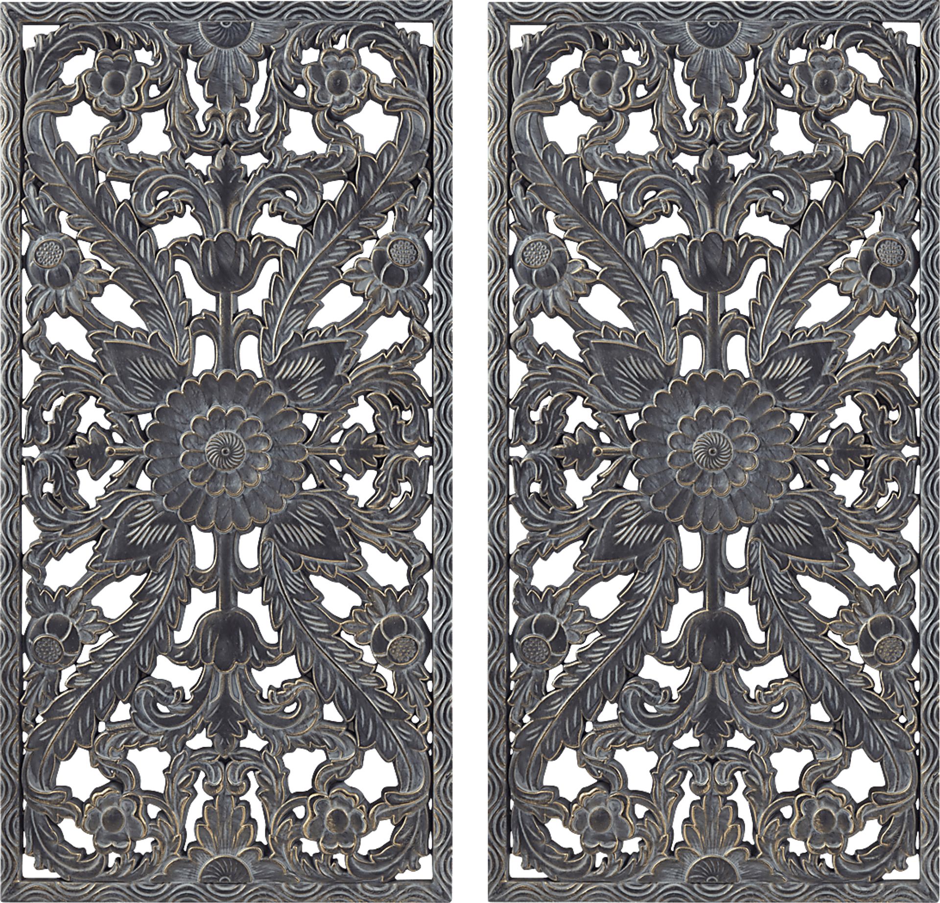 Brightway Blue Wall Decor, Set of 2 - Image 1
