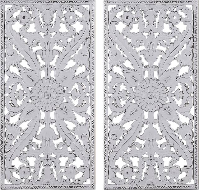 Brightway White Wall Decor, Set of 2 - Thumbnail - Image 1