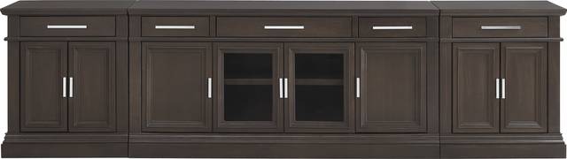Brightwood Brown 3 Pc Wall Unit with 66 in. Console - Thumbnail - Image 1