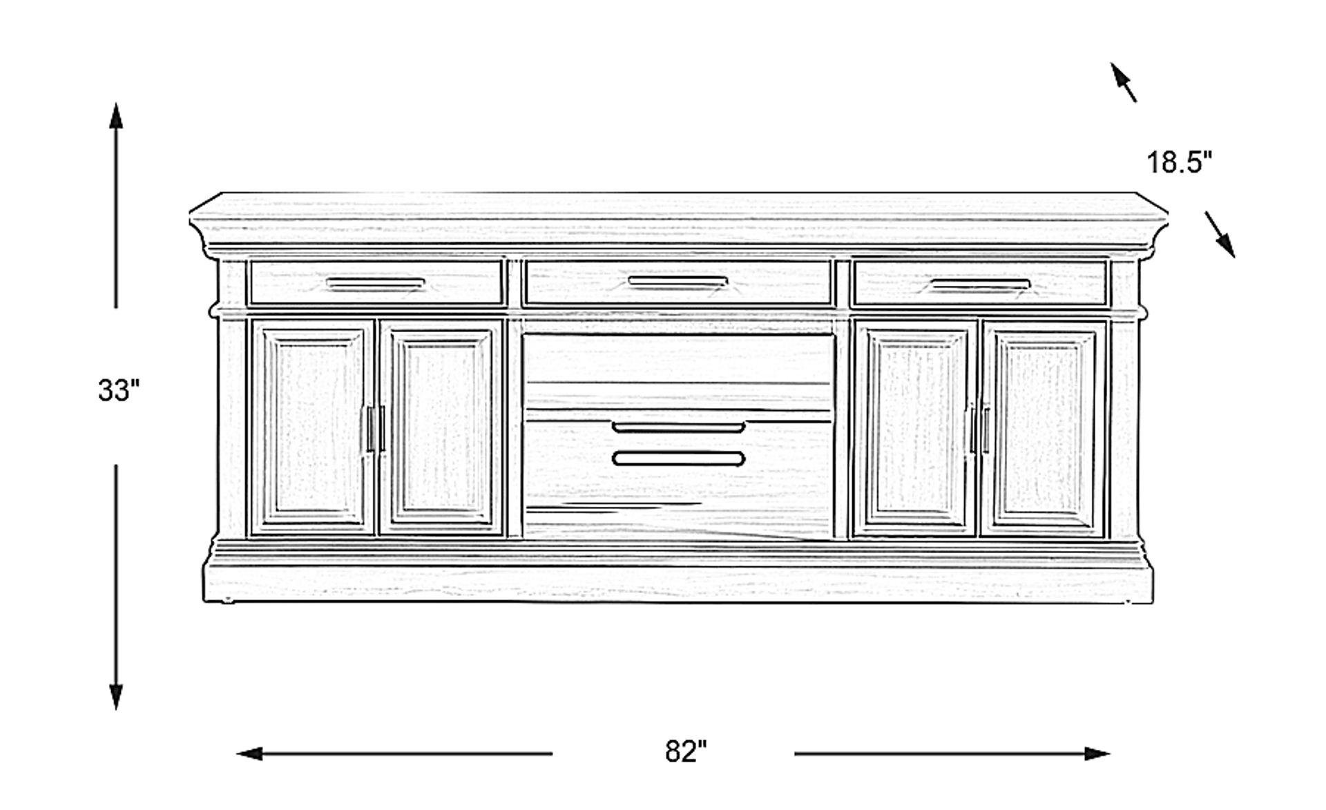 Dimension Image. Please refer to the Dimension Tab on this page for dimension details.
