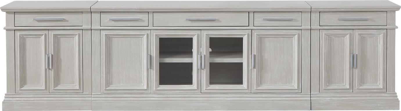 Brightwood Gray 3 Pc Wall Unit with 66 in. Console