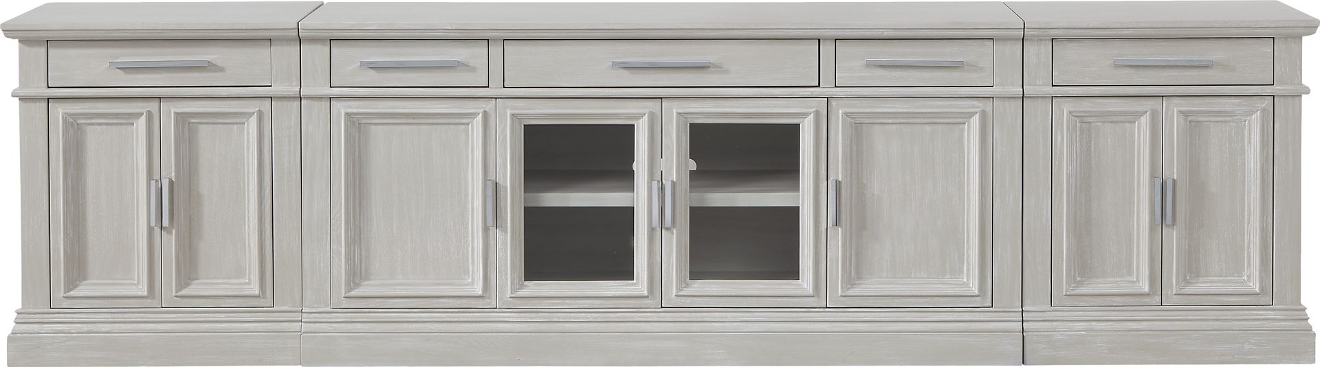Brightwood Gray 3 Pc Wall Unit with 66 in. Console - Image 1