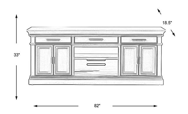 Dimension Image. Please refer to the Dimension Tab on this page for dimension details.