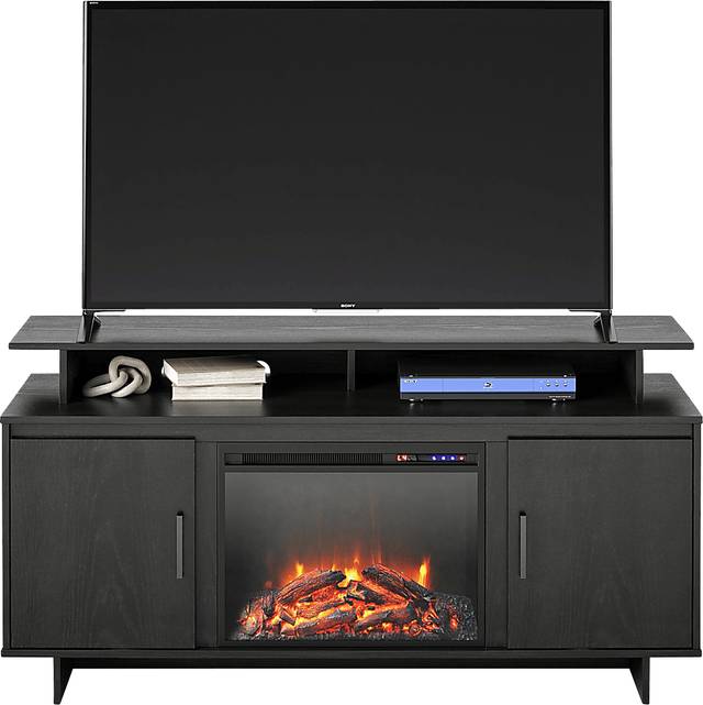Brigitta Black 59 in. Console with Electric Fireplace - Thumbnail - Image 5