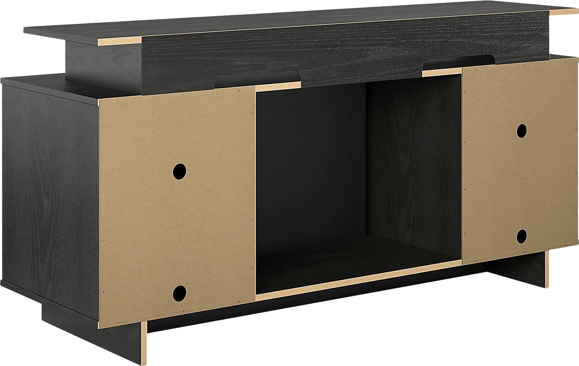 Brigitta Black 59 in. Console with Electric Fireplace - Image 8