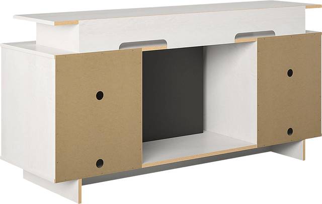 Brigitta Ivory 59 in. Console with Electric Fireplace - Thumbnail - Image 8