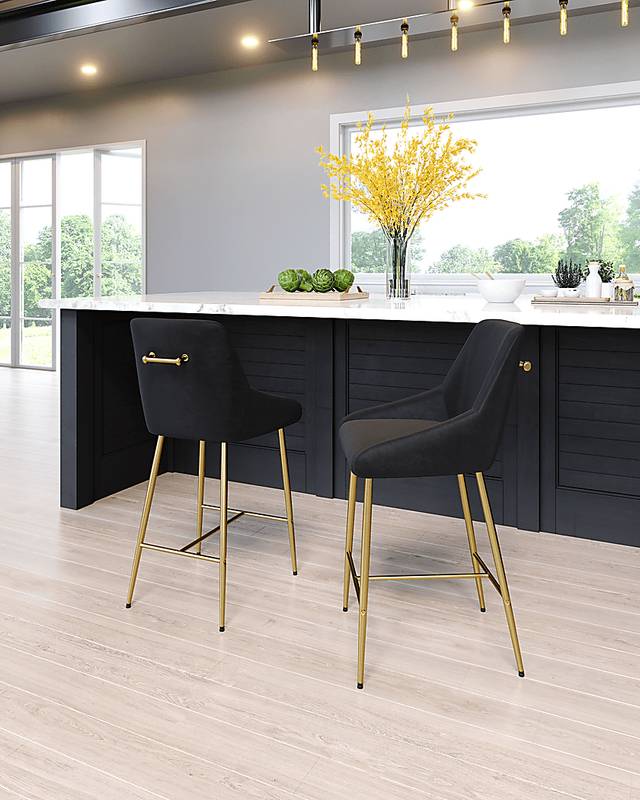 Brigodoom Black Counter Height Stool - Thumbnail - Image 2