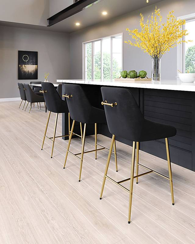 Brigodoom Black Counter Height Stool - Thumbnail - Image 3