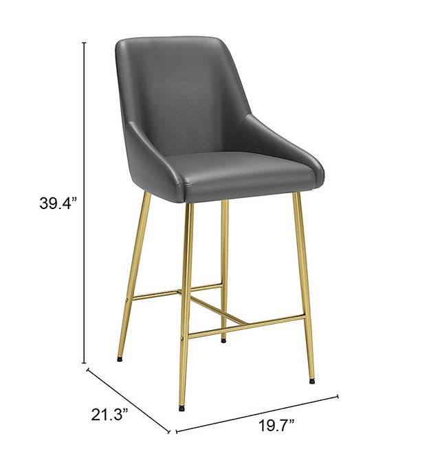 Brigodoom Gray Counter Height Stool - Thumbnail - Image 9