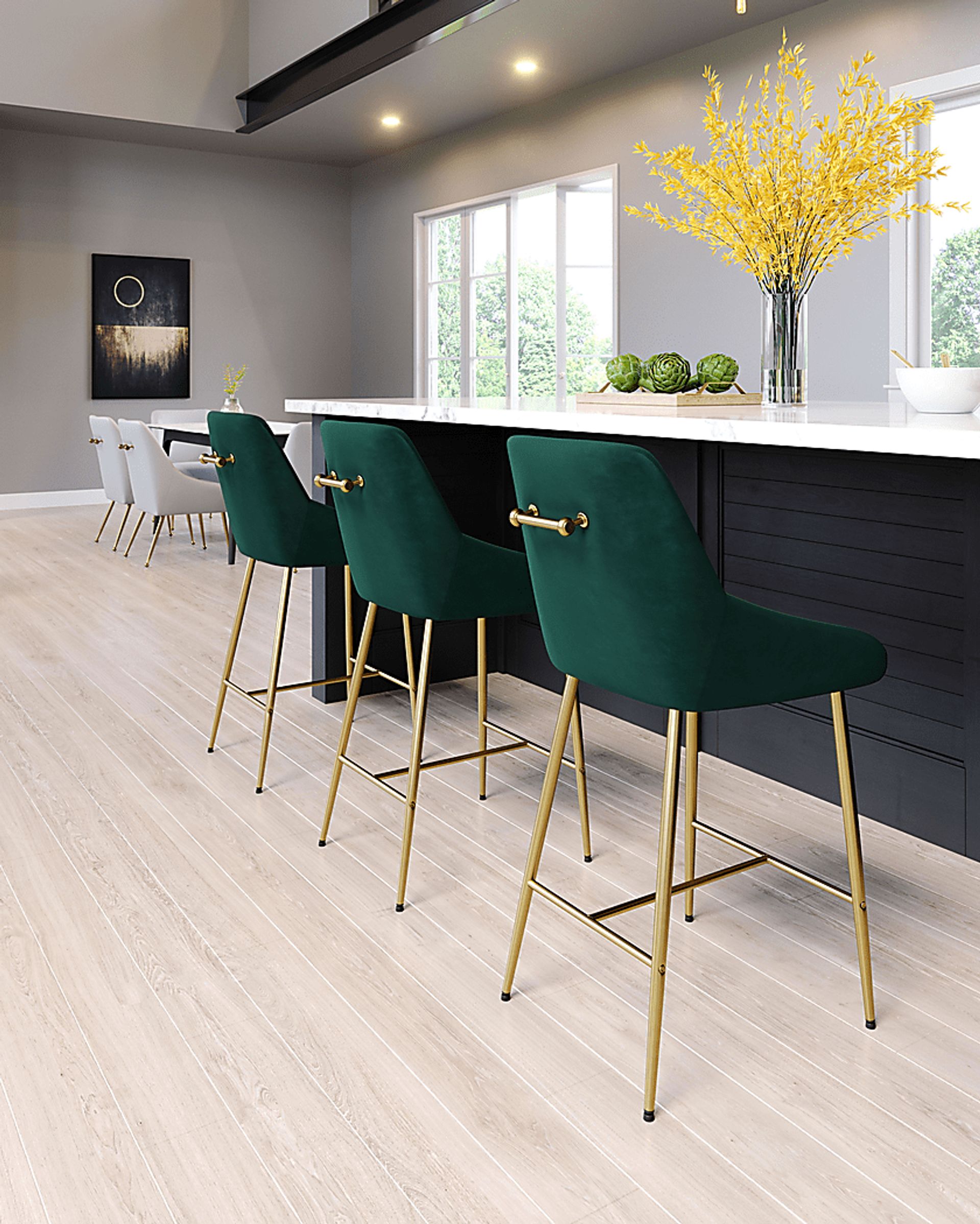 Brigodoom Green Counter Height Stool - Image 3