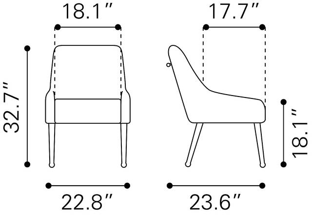 Brigodoom White Dining Chair - Thumbnail - Image 11