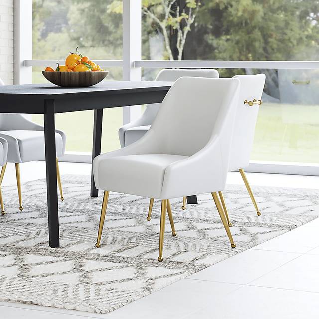 Brigodoom White Dining Chair - Thumbnail - Image 2