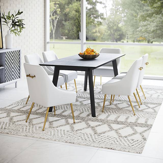 Brigodoom White Dining Chair - Thumbnail - Image 3