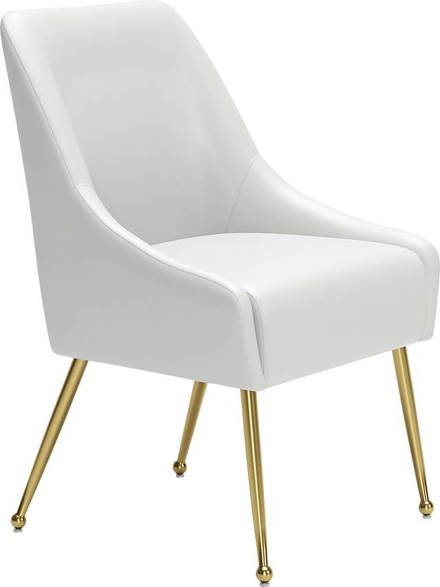 Brigodoom White Dining Chair - Thumbnail - Image 8
