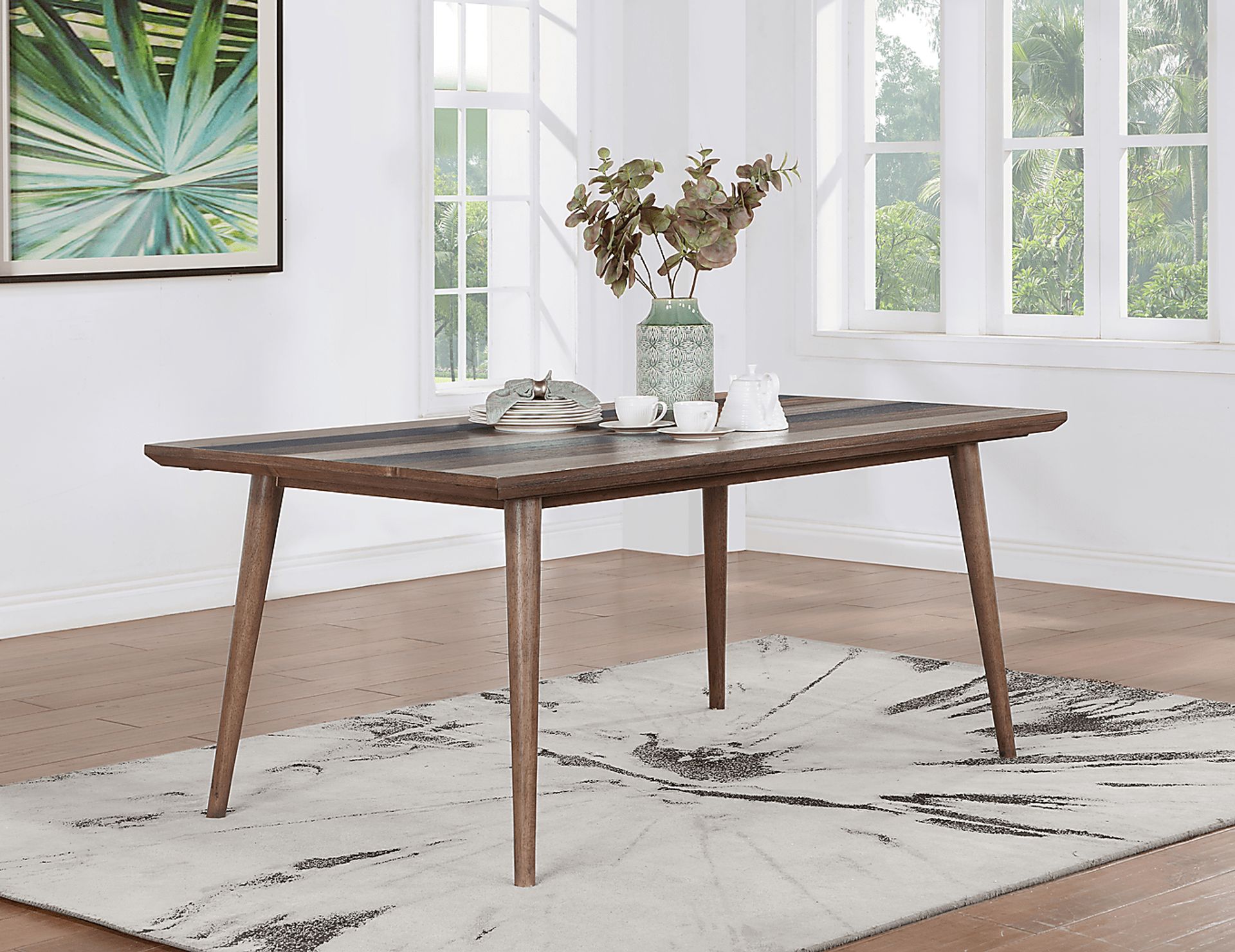 Brigtine Brown Dark Wood Dining Table | Rooms to Go