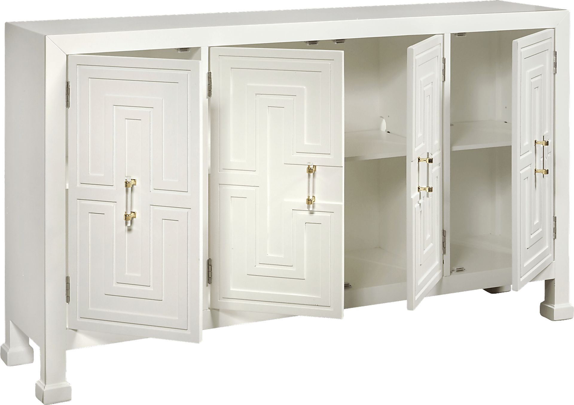 Brijetta White Credenza - Image 3