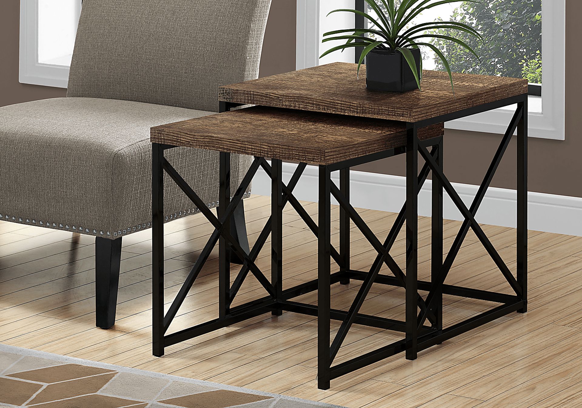 Brillock Brown Nesting Tables - Image 2