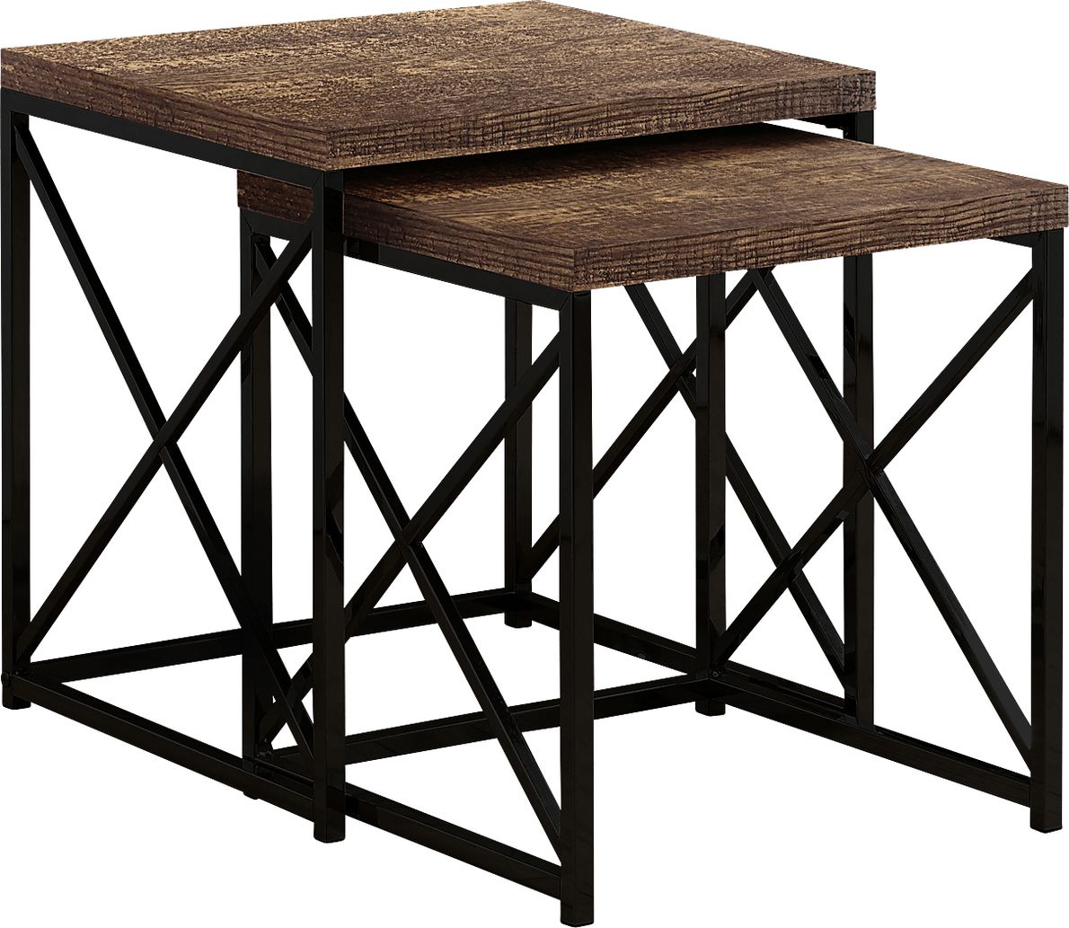 Brillock Brown Nesting Tables