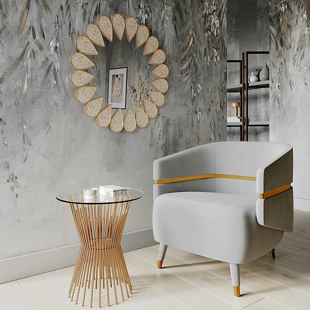 Brimer Gray Accent Chair - Thumbnail - Image 2